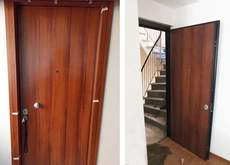 Τοποθέτηση θωρακισμένης πόρτας σε διαμέρισμα στους Αμπελόκηπους