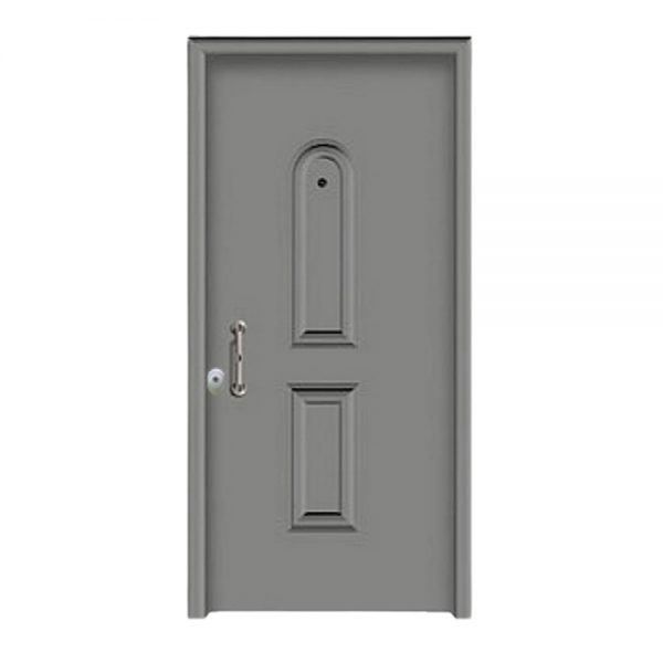 Θωρακισμένη πόρτα με επένδυση αλουμινίου και πρεσαριστό σχέδιο E.N.A 03