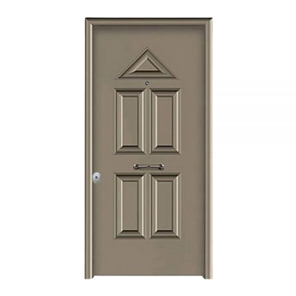Θωρακισμένη πόρτα με επένδυση αλουμινίου και πρεσαριστό σχέδιο E.N.A 16