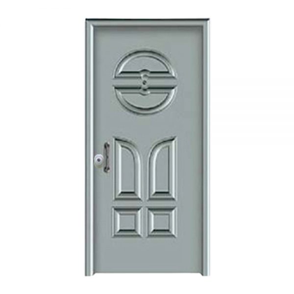 Θωρακισμένη πόρτα με επένδυση αλουμινίου και πρεσαριστό σχέδιο E.N.A 26