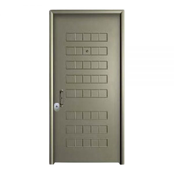 Θωρακισμένη πόρτα με επένδυση αλουμινίου και πρεσαριστό σχέδιο E.N.A 29