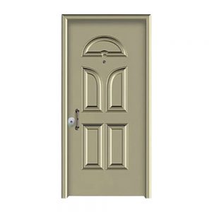 Θωρακισμένη πόρτα με επένδυση αλουμινίου και πρεσαριστό σχέδιο E.N.A 32