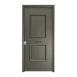 Θωρακισμένη πόρτα με επένδυση αλουμινίου και πρεσαριστό σχέδιο E.N.A 33