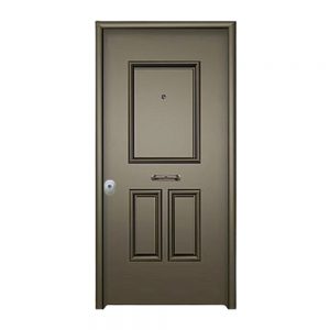 Θωρακισμένη πόρτα με επένδυση αλουμινίου και πρεσαριστό σχέδιο E.N.A 36