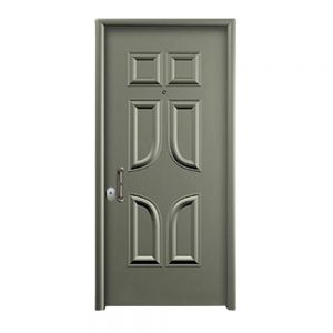 Θωρακισμένη πόρτα με επένδυση αλουμινίου και πρεσαριστό σχέδιο E.N.A 07