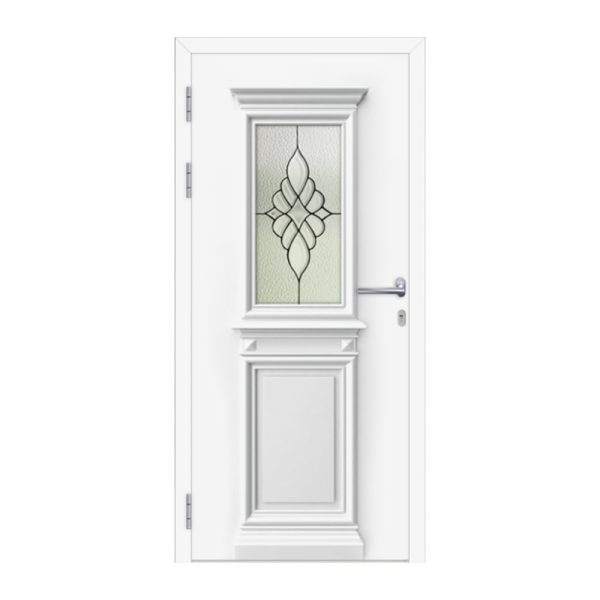 Θωρακισμένη πόρτα με επένδυση αλουμινίου σε παραδοσιακό σχέδιο L 211