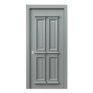 Θωρακισμένη πόρτα με επένδυση αλουμινίου και παραδοσιακό σχέδιο A9007