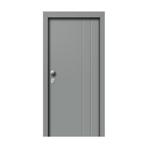 Θωρακισμένη πόρτα με επένδυση αλουμινίου και πρεσαριστό σχέδιο A 9054