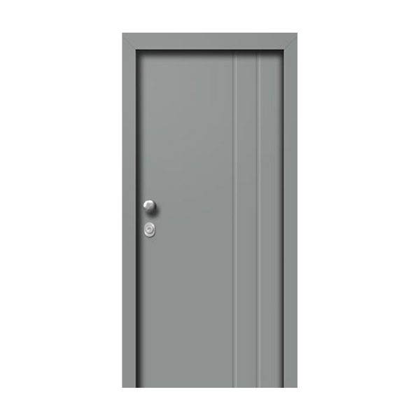 Θωρακισμένη πόρτα με επένδυση αλουμινίου και πρεσαριστό σχέδιο A 9054