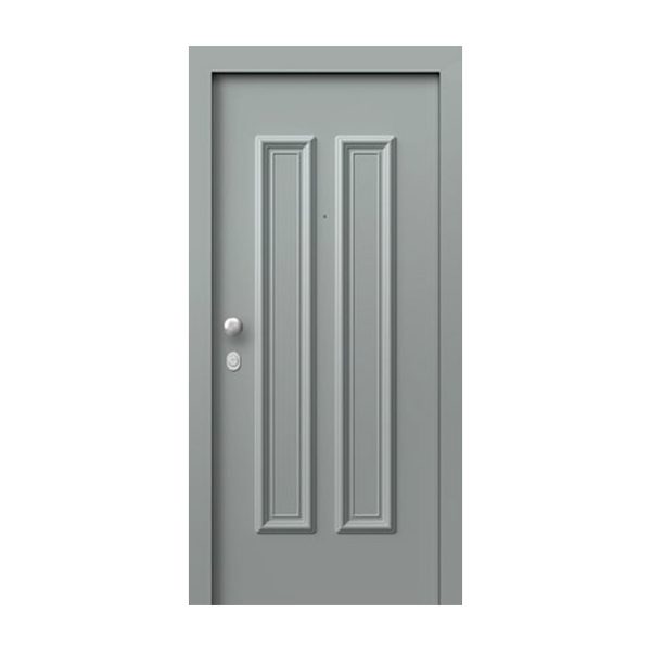 Θωρακισμένη πόρτα με επένδυση αλουμινίου και πρεσαριστό σχέδιο A 9058