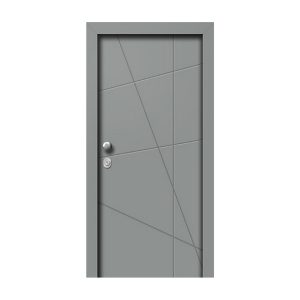 Θωρακισμένη πόρτα με επένδυση αλουμινίου και πρεσαριστό σχέδιο A 9201